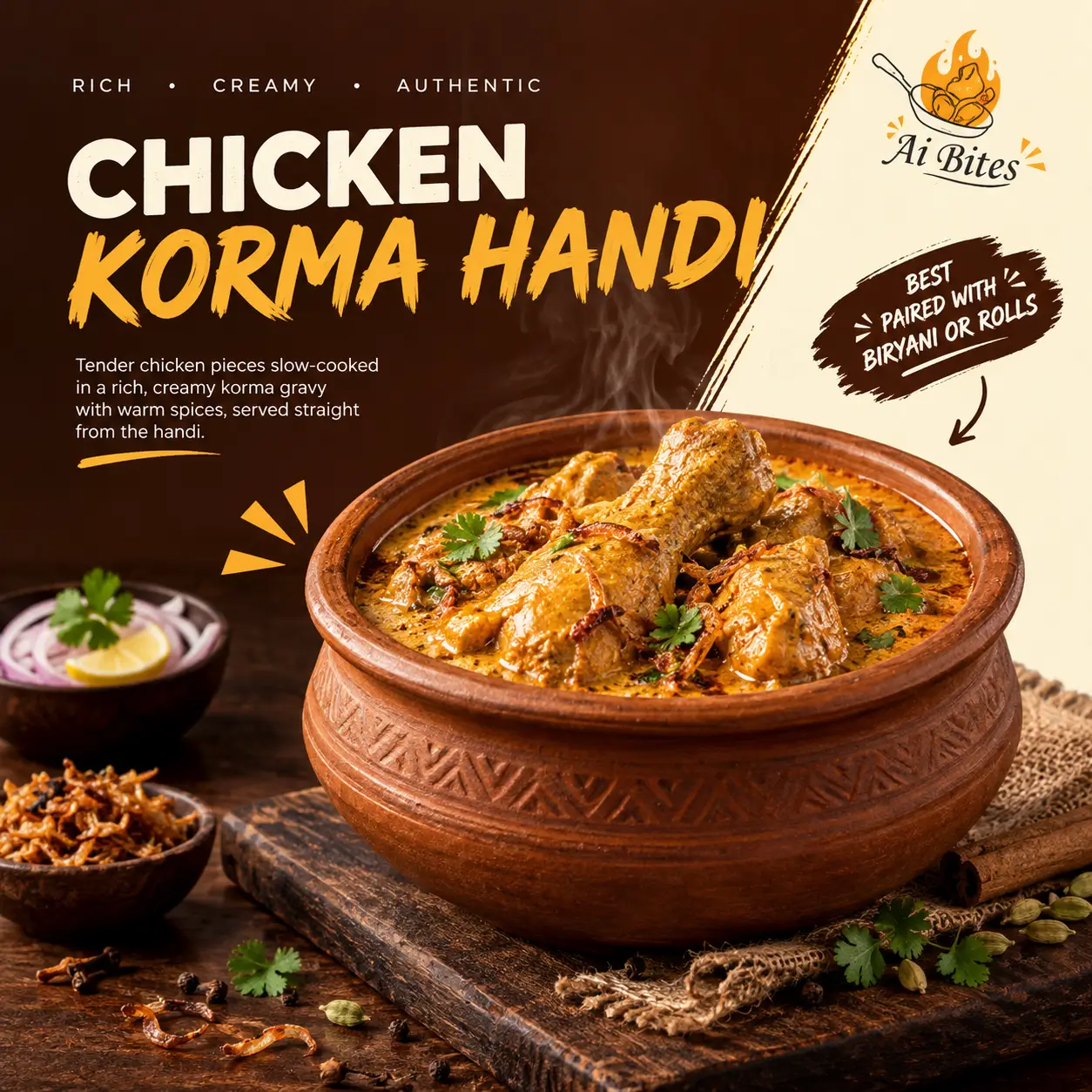 Chicken Korma Handi (250 ml)
