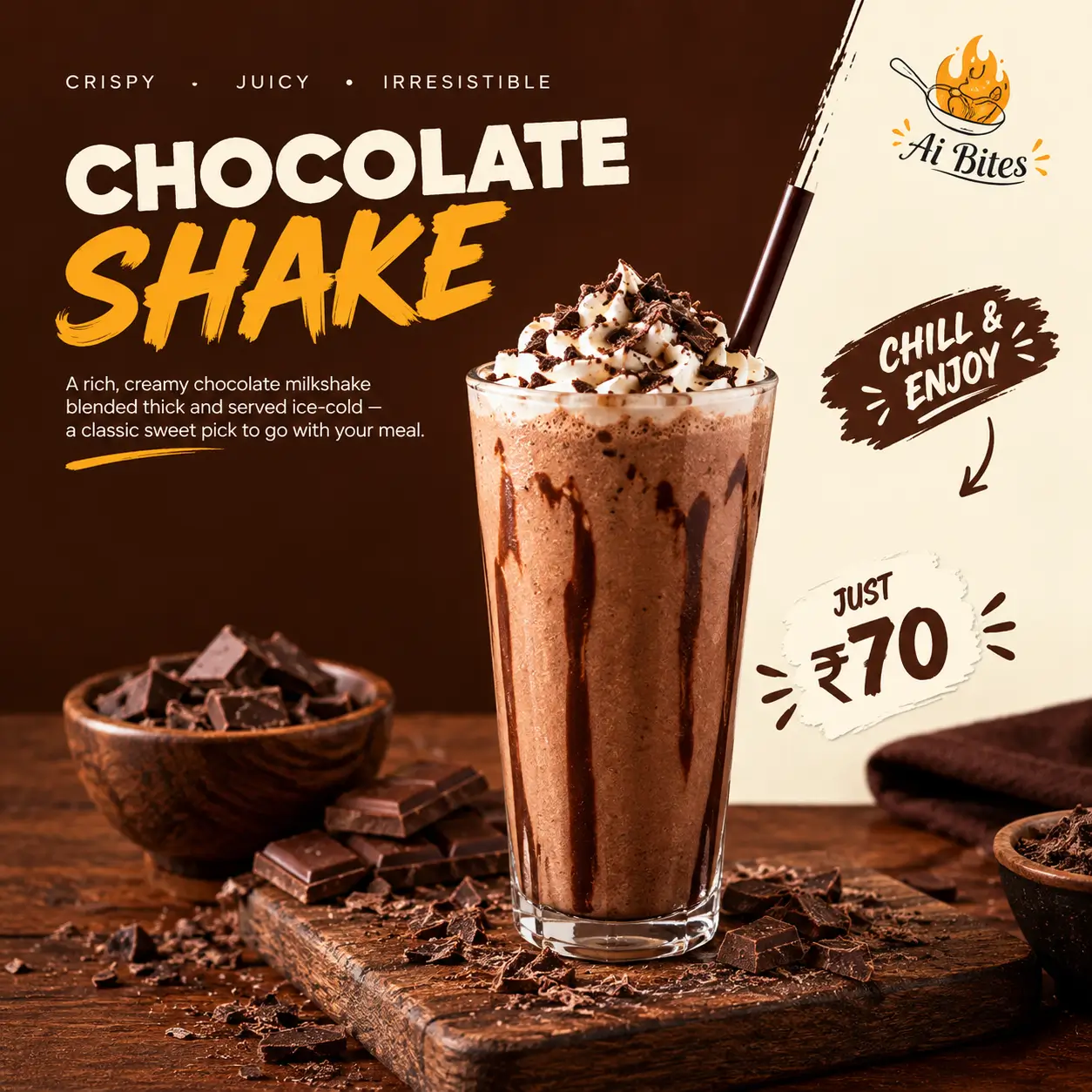 Chocolate Shake (1 Glass)